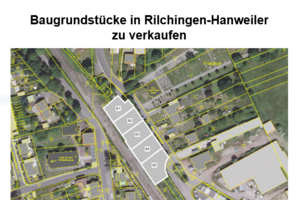 Lageplan der Baugrundstücke in Rilchingen-Hanweiler