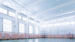 Hallen und Säle Foto einer leeren Turnhalle