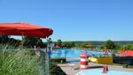 Freibad Kleinblittersdorf Blick Richtung Freibad