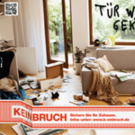 Bild von einem Einbruch. Durchwühltes Wohnzimmer.