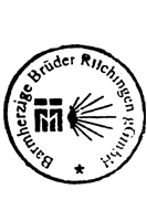 Pilger-Stempelaufdruck mit dem Text "Barmherzigen Brüder Rilchingen gGmbH"